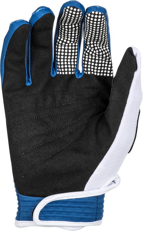Youth F 16 Gloves Dark Blue/White Yl - Cycle City Outdoors