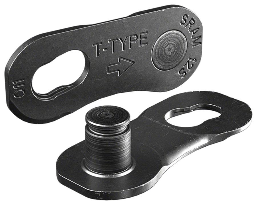 SRAM Eagle T-Type PowerLock Flattop Connector Link - 12-Speed, For Eagle T-Type Flattop Chain Only, PVD Coated, Black, 1 pack