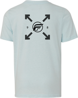 Youth Fly Lost Tee Ice Blue Ym - Cycle City Outdoors