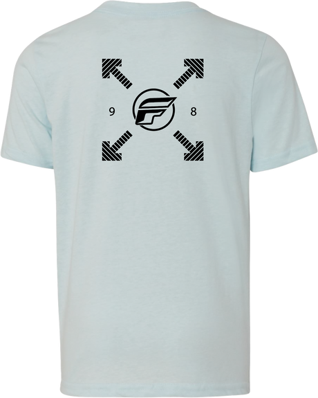 Youth Fly Lost Tee Ice Blue Ym - Cycle City Outdoors