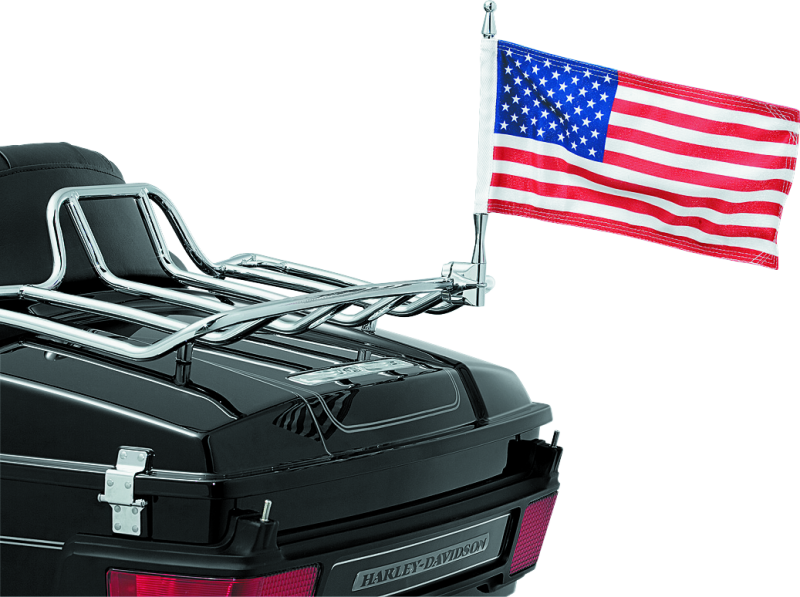 Kuryakyn Flag With Universal 1/2inch Vertical Mount Chrome - Cycle City Outdoors