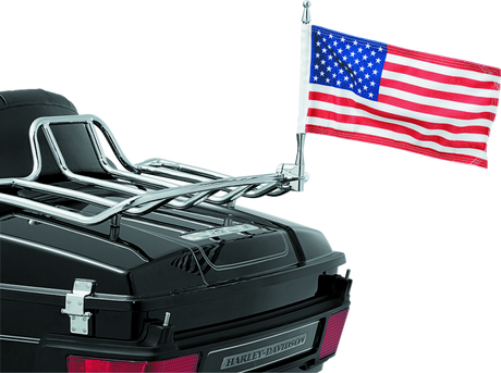 Kuryakyn Flag With Universal 1/2inch Vertical Mount Chrome - Cycle City Outdoors
