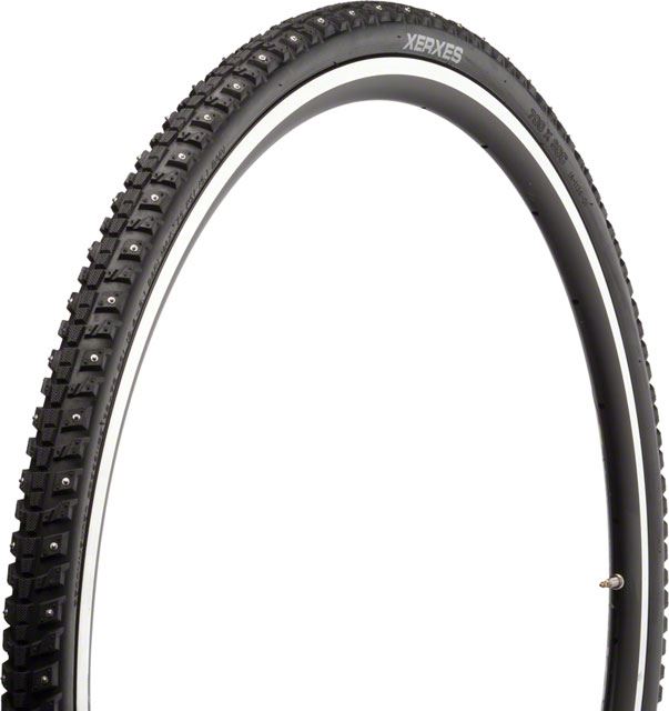 45NRTH Xerxes Studded Winter Commuter Tire - 700x30 | 140 Carbide Steel Studs | 33 TPI