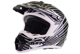 MSR - Assault motocross Helmet - Gloss Black/ White - Youth Medium (open box)