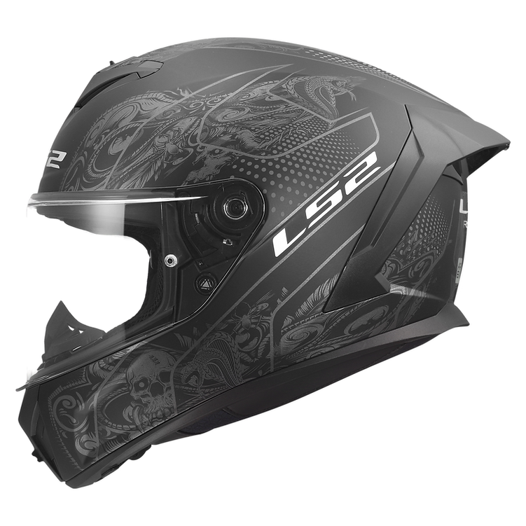 LS2 Rapid III Motorcycle Helmet Crypt Matte Black