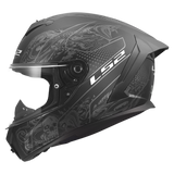 LS2 Rapid III Motorcycle Helmet Crypt Matte Black