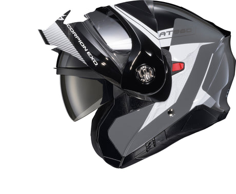 Exo At960 Modular Helmet Topographic 2 Blk/Wht/Grey Sm