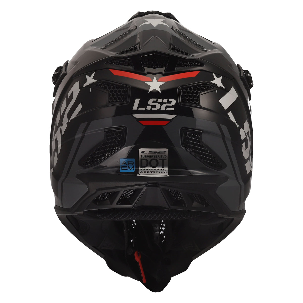 LS2 Subverter EVO Motocross Helmet | Trooper | Gloss Black/White | XS–3XL | 700-1251