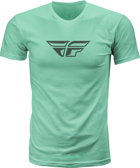 Fly F Wing Tee Sage/Grey Lg - Cycle City Outdoors