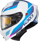 Exo Gt930 Cold Weather Helmet Modulus Wht/Blu Lg (Electric)