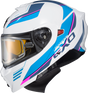 Exo Gt930 Cold Weather Helmet Modulus Wht/Blu Lg (Electric)
