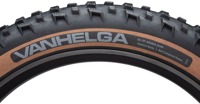 45NRTH Vanhelga Fat Bike Tire - 26x4.2 Tan | 60 TPI Tubeless