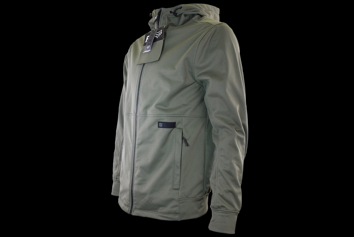 Fox Racing - Trail Side Windbloc Zip Flc - Black/Army - M