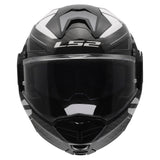 LS2 Advant X Carbon Modular Helmet | Halo | Gloss Black/White | XS–3XL | 901-2121
