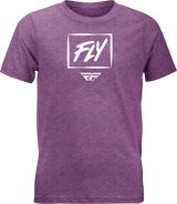 Youth Fly Zoom Tee Purple Heather Ym - Cycle City Outdoors