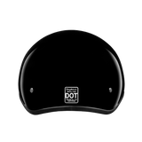 DOT Approved Daytona Skull Cap Half Shell Motorcycle Helmet - Beanie Style for Motorcycles, Cruisers, Scooters, and Mopeds W/O Visor- Hi-Gloss Black