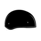 DOT Approved Daytona Skull Cap Half Shell Motorcycle Helmet - Beanie Style for Motorcycles, Cruisers, Scooters, and Mopeds W/O Visor- Hi-Gloss Black