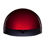 DOT Approved Daytona Skull Cap Half Shell Motorcycle Helmet - Beanie Style for Motorcycles, Cruisers, Scooters, and Mopeds - Black Cherry