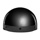 DOT Approved Daytona Skull Cap Half Shell Motorcycle Helmet - Beanie Style for Motorcycles, Cruisers, Scooters, and Mopeds - Gun Metal Grey Metallic