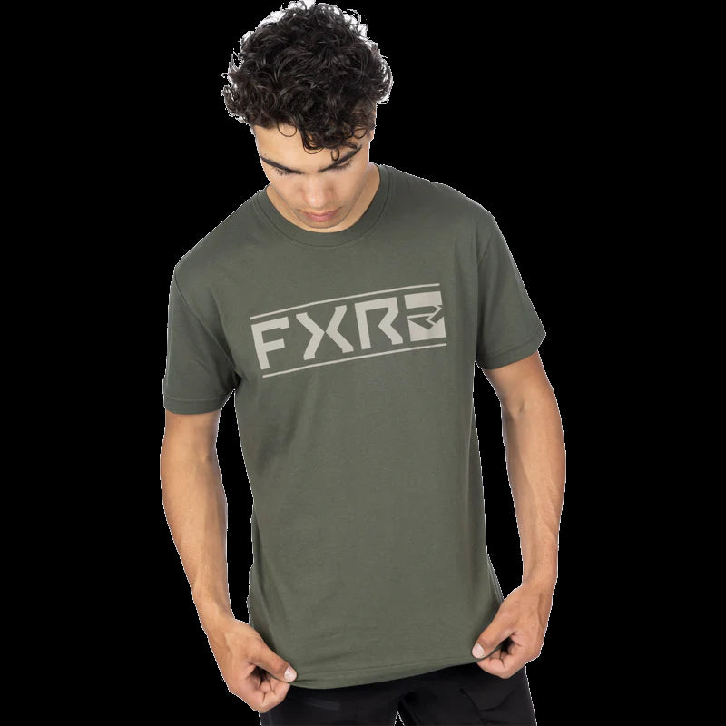 FXR Racing - M Victory Premium T-Shirt 24 - Army/Stone - 3XL