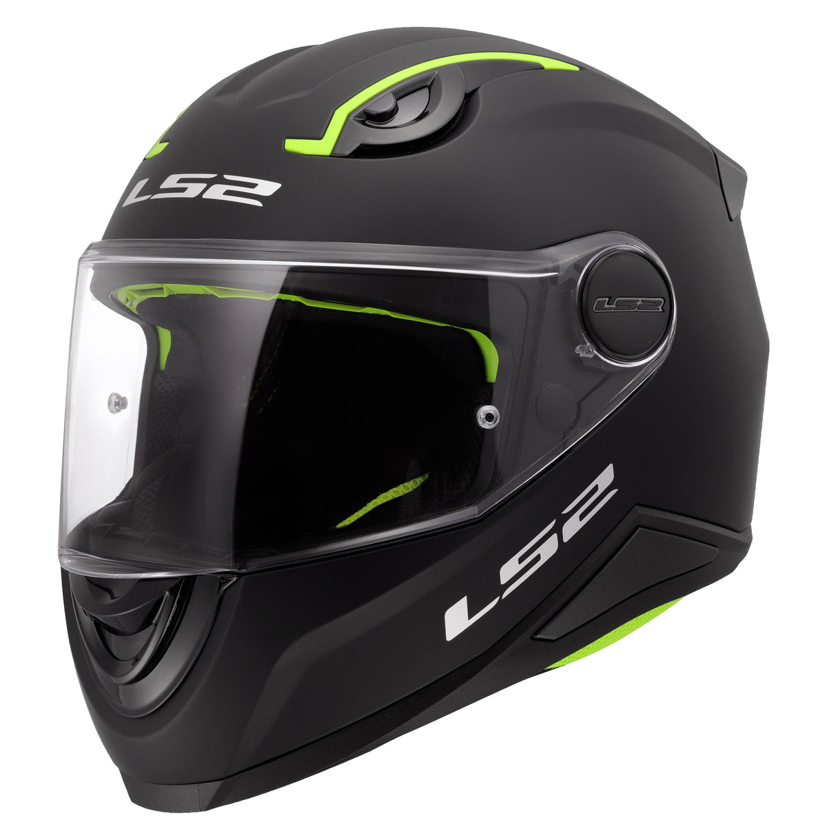 LS2 FF Kid Full Face Youth Helmet | Solid | Gloss White & Matte Black | YM–YL | 812-4023