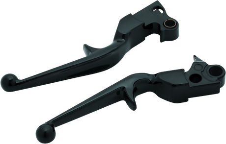 Kuryakyn Trigger Lever Set 96-Up Cable Gloss Black - Cycle City Outdoors