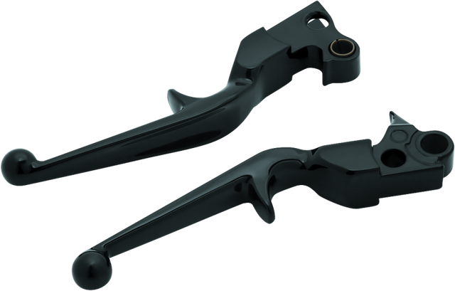 Kuryakyn Trigger Lever Set 96-Up Cable Gloss Black - Cycle City Outdoors