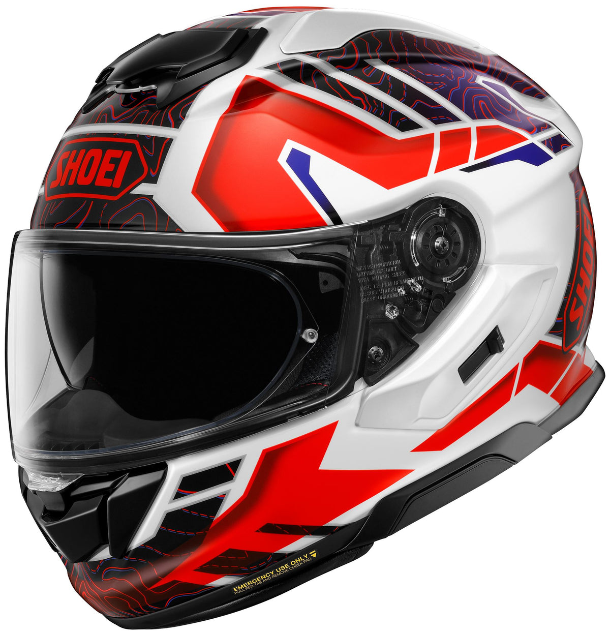 Shoei GT-Air 3 Hike Full-Face Motorcycle Helmet - Red