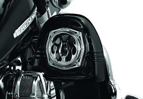 Kuryakyn Flame Speaker Grills Chrome - Cycle City Outdoors