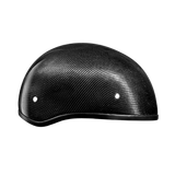 D.O.T. Daytona Skull Cap W/O Visor- Grey Carbon Fiber