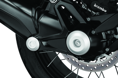 Kuryakyn Lodestar Rear Axle Sliders-BMW-Silver - Cycle City Outdoors