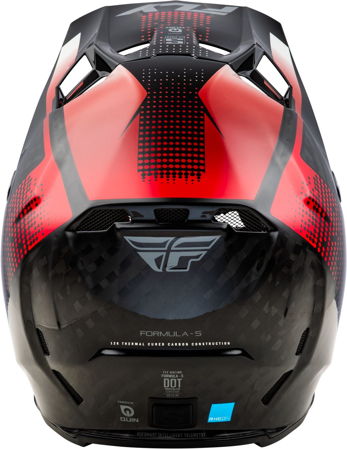Yth Formula S Carbon Protocol Helmet Black Carbon/Red Yl - Cycle City Outdoors