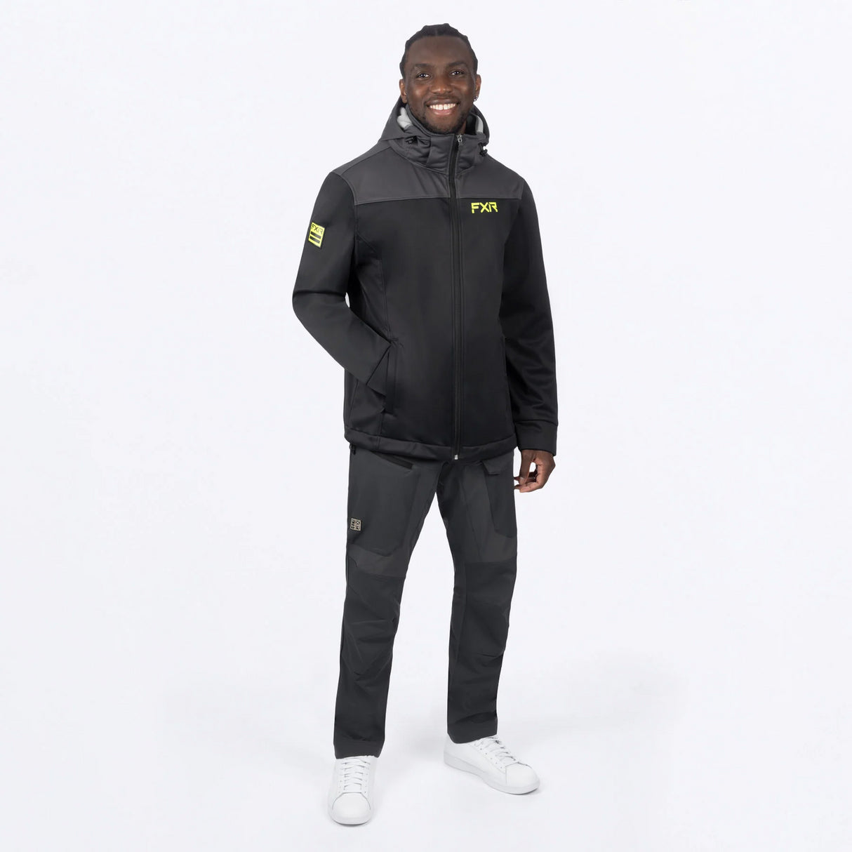 FXR M Renegade Softshell Jacket Black / Hi Vis