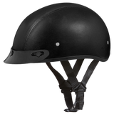D.O.T. Daytona Skull Cap- Leather Covered