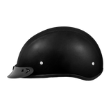 D.O.T. Daytona Skull Cap- Leather Covered