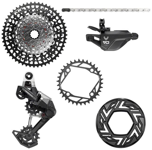 SRAM Eagle 90 E-Bike Groupset | No Crank | 34T 104BCD | XG-1275 10-52t | Single Click Shifter