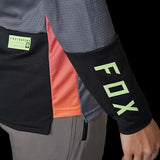 Fox Racing - Womens Defend Race Long Sleeve Jersey - Pewter Grey - S