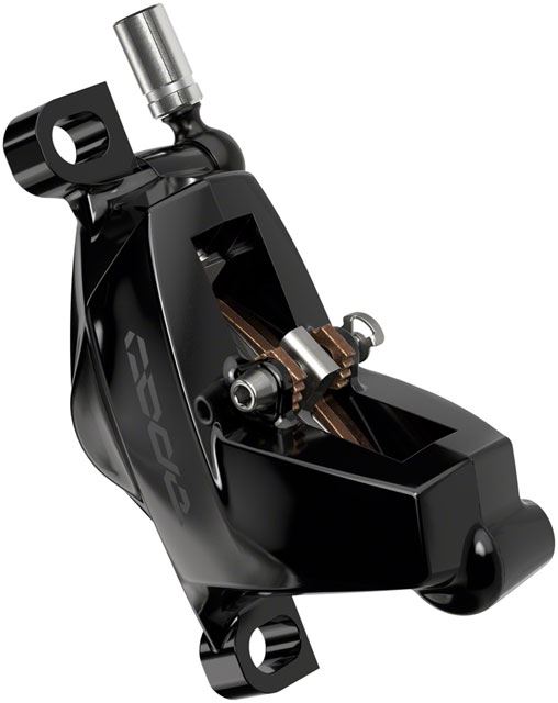 SRAM Code Silver Stealth Front Disc Brake & Lever - 4-Piston, Black, C1