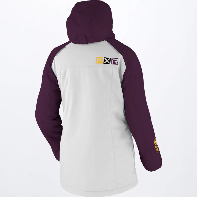 FXR Women's Aerial Jacket Bone/Plum