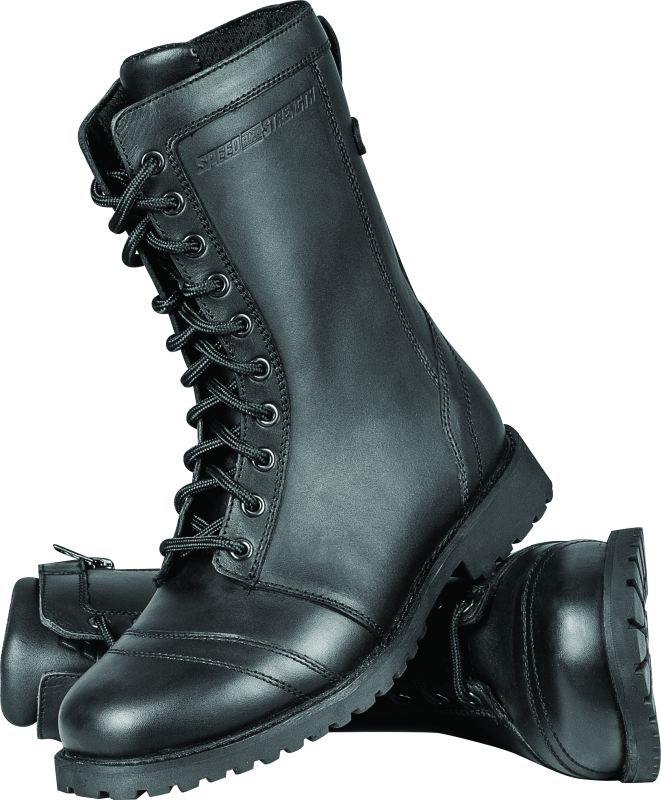 Speed and Strength Fast Times Leather Boots Black Womens - 7 - Cycle City Outdoors