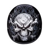 DOT Approved Daytona Motorcycle Half Face Helmet - Skull Cap Graphics for Men & Women, Scooters, ATVs, UTVs & Choppers - W/ Cross Bones