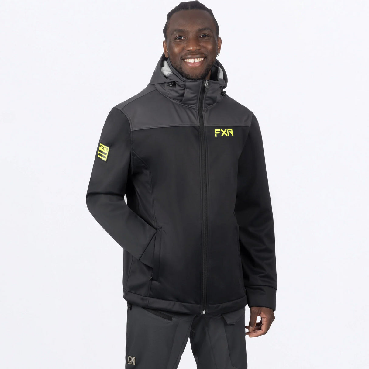 FXR M Renegade Softshell Jacket Black / Hi Vis