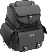 Saddlemen BR3400EX Motorcycle Sissy Bar Bag | 3,400 cu in, Adjustable Backrest & Rain Cover