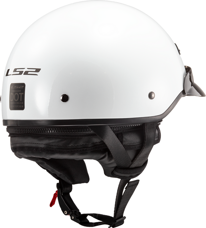 LS2 Bagger Half Helmet | Gloss White / Matte Black | DOT | S–2XL