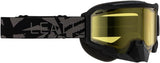 Leatt Velocity 4.5 SNX Snowmobile Goggle | Stealth Yellow | 70% VLT | OTG