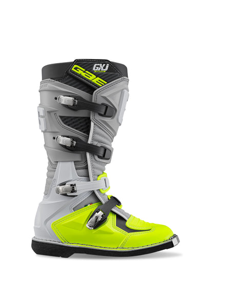 Gaerne GXJ Boot Grey/Fluorescent Yellow Size - Youth 2 - Cycle City Outdoors