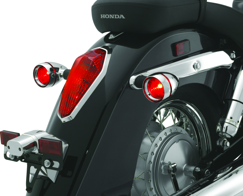 Kuryakyn Deep Dish Bezels With Red Lenses - Cycle City Outdoors