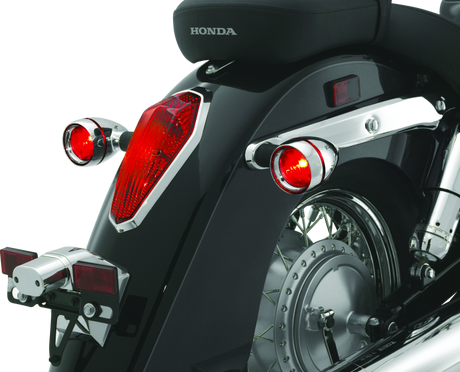 Kuryakyn Deep Dish Bezels With Red Lenses - Cycle City Outdoors