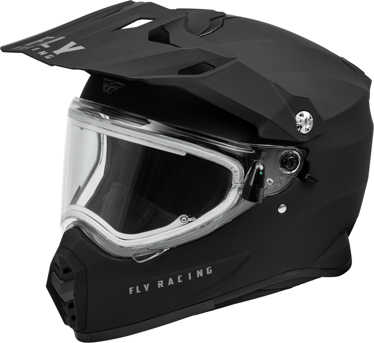 Trekker Cw Solid Helmet Elec Shld Matte Black Lg - Cycle City Outdoors