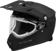 Trekker Cw Solid Helmet Elec Shld Matte Black Sm - Cycle City Outdoors